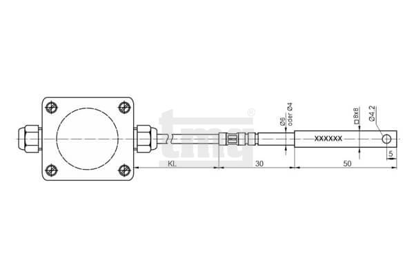 temperature sensor with connection cable :: Temperaturmesstechnik Geraberg  GmbH